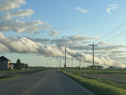 Crazy Clouds over the lake